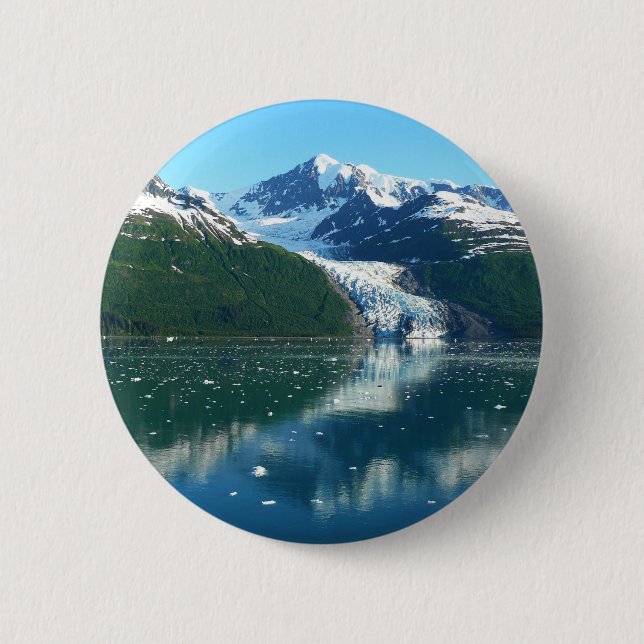 Uni Fjord I Beautiful Alaska Fotografie Button (Vorderseite)