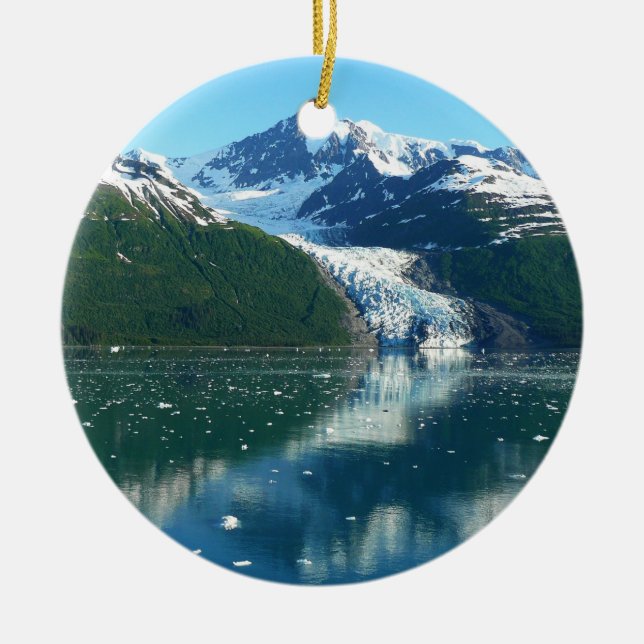 Uni Fjord I Beautiful Alaska Fotografie Keramikornament (Vorne)
