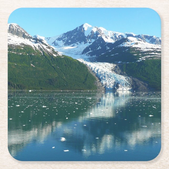 Uni Fjord I Beautiful Alaska Fotografie Rechteckiger Pappuntersetzer (Vorderseite)