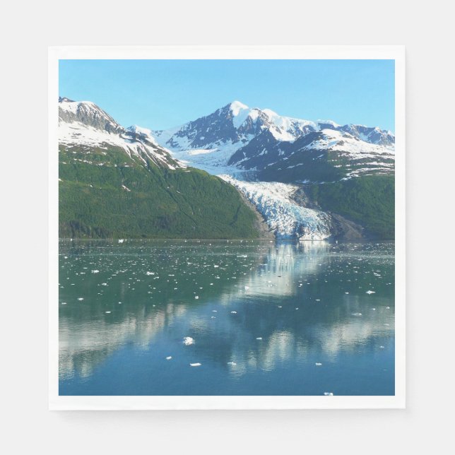 Uni Fjord I Beautiful Alaska Fotografie Serviette (Vorderseite)