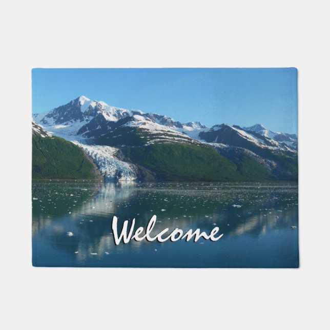 Uni Fjord II Schöne Alaska Fotografie Fußmatte (Vorderseite)