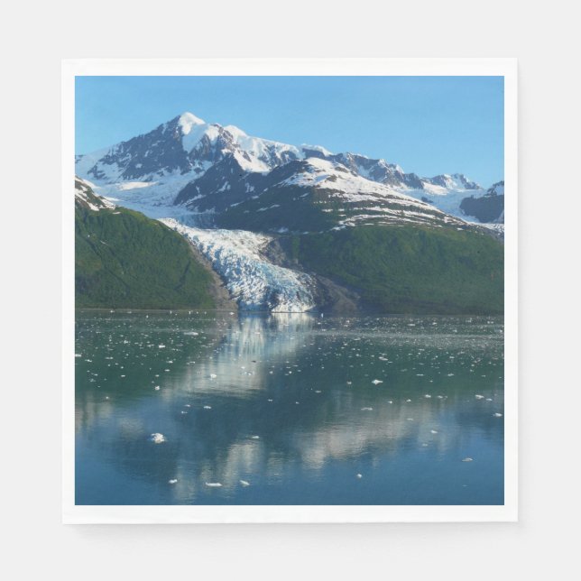 Uni Fjord II Schöne Alaska Fotografie Serviette (Vorderseite)