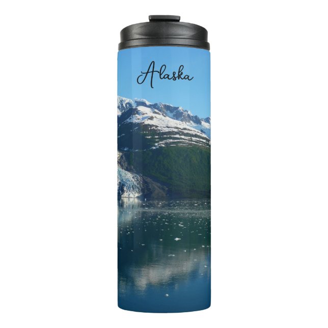 Uni Fjord II Schöne Alaska Fotografie Thermosbecher (Vorderseite)