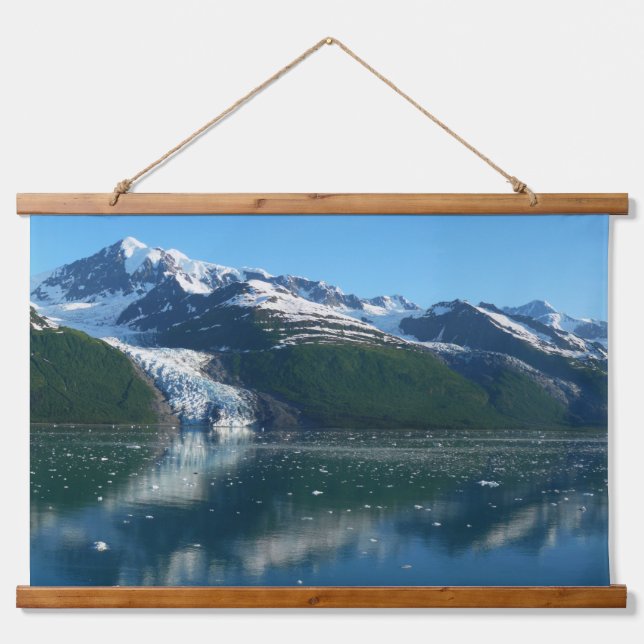Uni Fjord II Schöne Alaska Fotografie Wandteppich Mit Holzrahmen (Vorne)