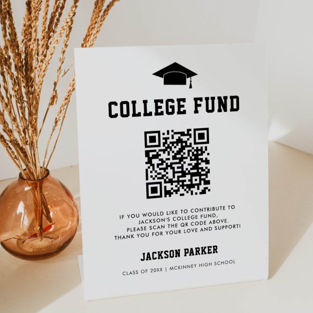 Uni Fonds QR Code Signature for Graduation Party Sockelschild (Von Creator hochgeladen)