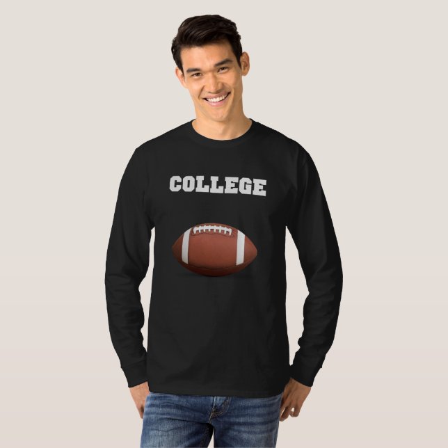 Uni Football ein Fußballfoto T-Shirt (Vorne ganz)