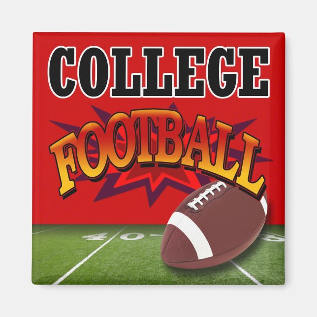 "Uni Football" von Cheryl Daniels Magnet (Vorne)