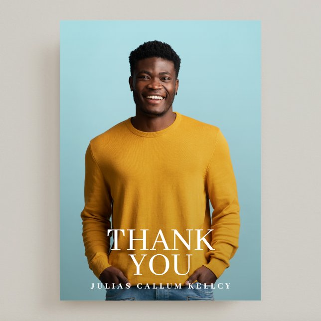 Uni Foto Graduate Abschluss Dankeskarte (Von Creator hochgeladen)