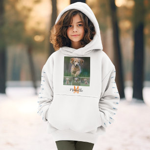 Uni Foto Monogram Script Name Girls Custom Hoodie