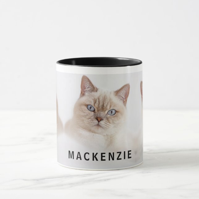Uni Foto und Name Personalisiert Kaffee Tasse (Zentrum)