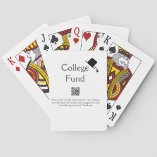 Uni Fund Scan QR Details Graduiertenspende hinzufü Spielkarten