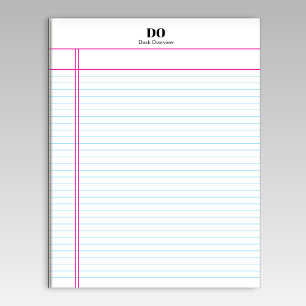 Uni für einfachen Monogram-Namensrand im Editor Notizblock