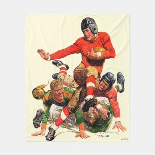 Uni-Fußball Fleecedecke