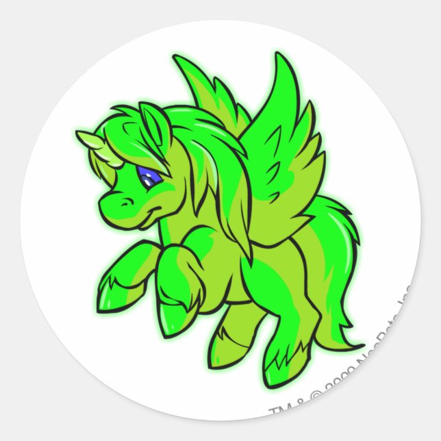 Uni Glows Runder Aufkleber (Vorderseite)