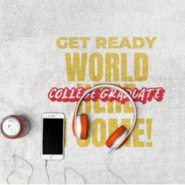 UNI GRADUATE - WERDE BEREIT WELT HIER KOMME ICH! STRANDTUCH