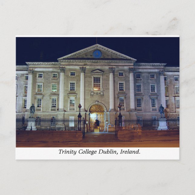Uni Grüner Eingang Trinity Uni Dublin Postkarte (Vorderseite)