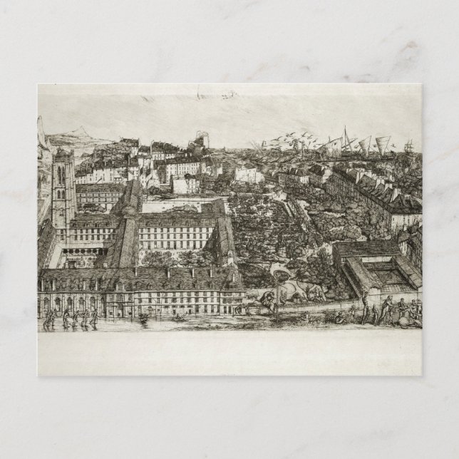 Uni Henri IV und Lycee Napoleon, 1864 Postkarte (Vorderseite)