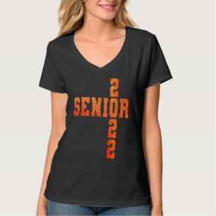 Uni High School Senior 2022 Grafische Orange Gra T-Shirt