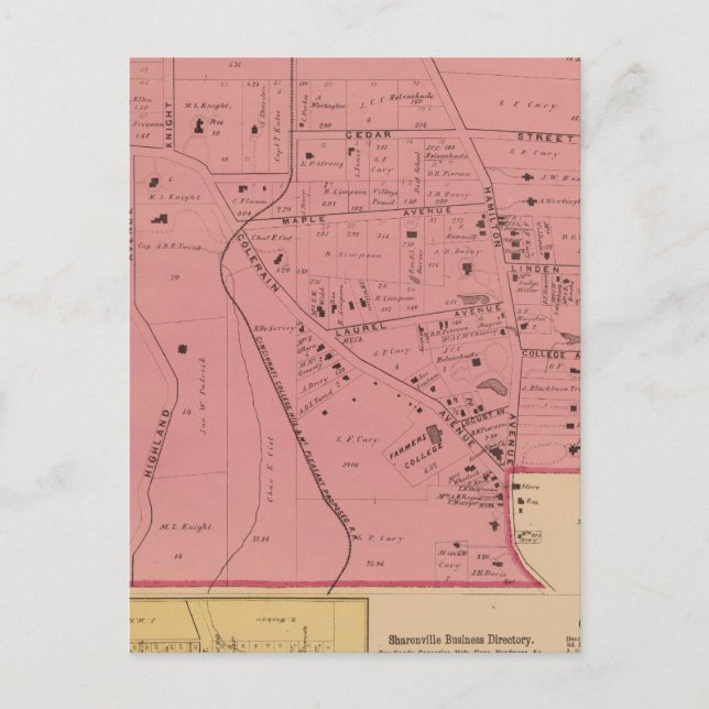 Uni Hill, Ohio Postkarte (Vorderseite)