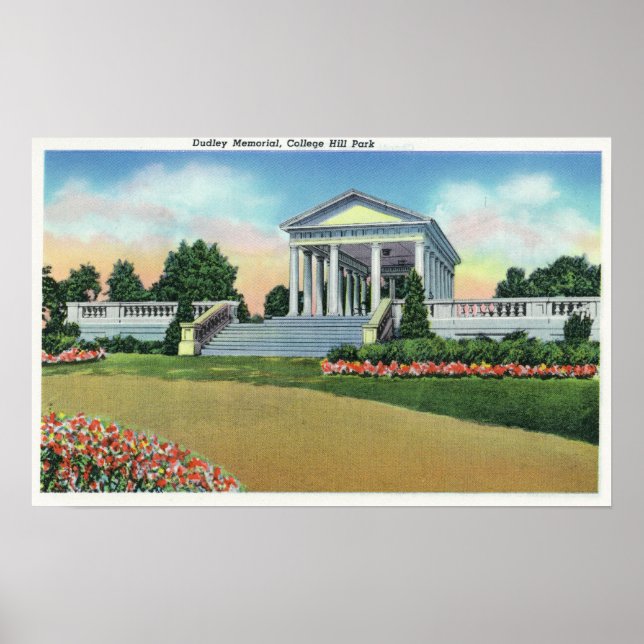 Uni Hill Park View of Dudley Memorial Poster (Vorne)