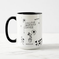 Uni Inspiriert Kaffee Funny Girly Individuelle Nam