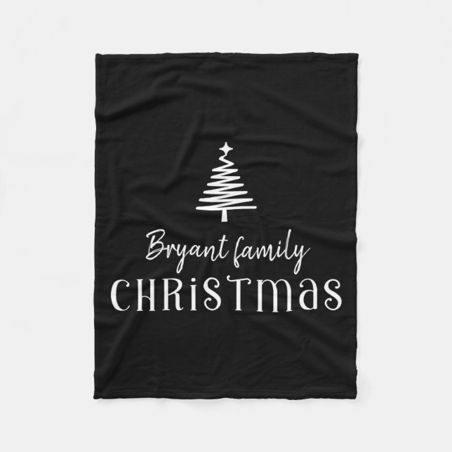Uni Kids Family Christmas Tree Green  Fleecedecke (Vorderseite)