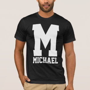 Uni-Letterman-Monogramm T-Shirt