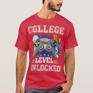 Uni-Level-ungesichertes Videospiel Zurück zur Schu T-Shirt