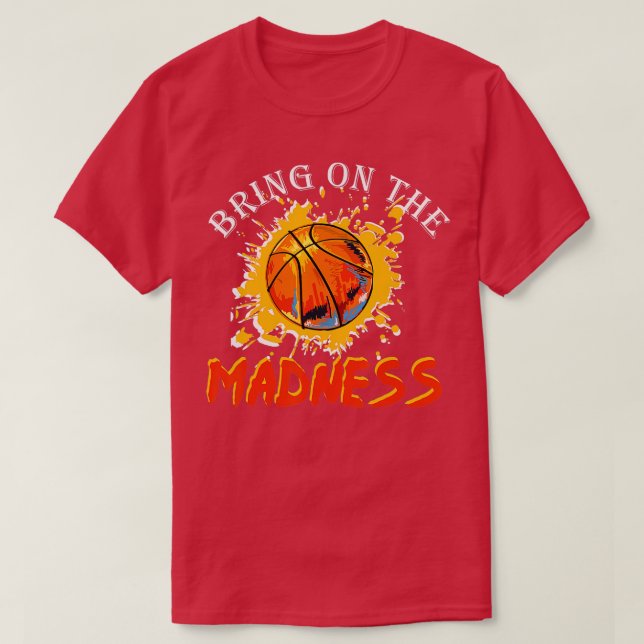 Uni Madness März Basketball Madn T-Shirt (Design vorne)