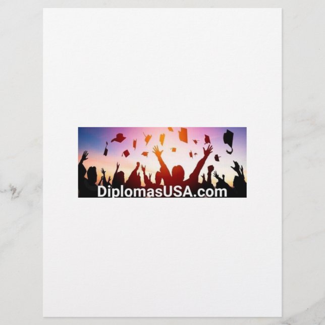 Uni oder Abitur Briefbogen (Vorderseite)