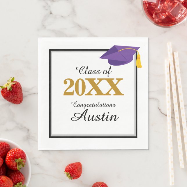 Uni oder Abschluss in der Hochschule Serviette (Beispiel)