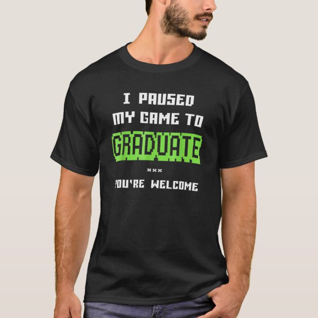 Uni oder High School 2019 Gamer Abschluss T-Shirt (Vorderseite)