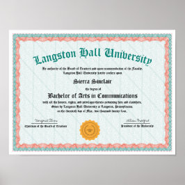 Uni oder Hochschuldiplom Postfach Poster