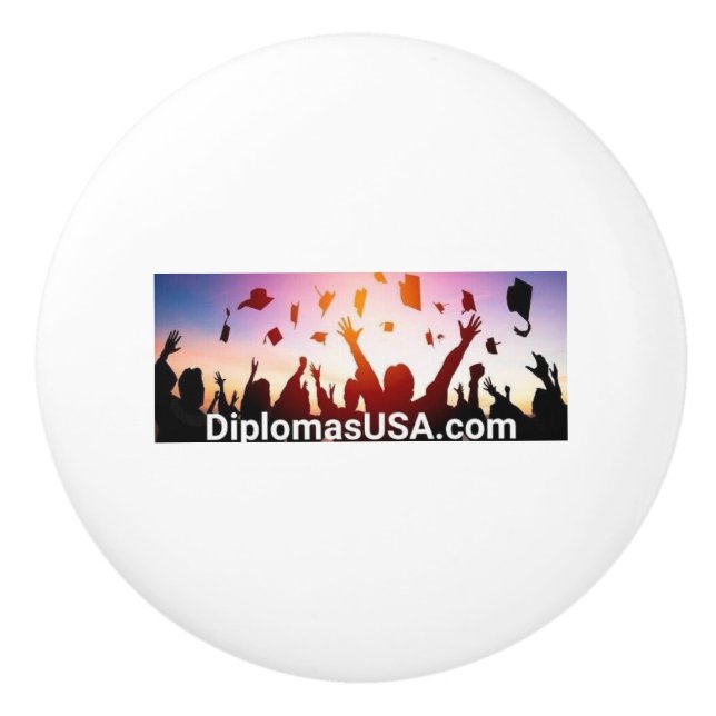 Uni- oder Hochschuldiplome Neu Keramikknauf (Vorderseite)