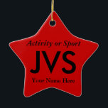 Uni oder hohe Schulabbrecherquote Keramik Ornament<br><div class="desc">Klicken Sie auf "Anpassen",  um dieses Geschenk mit Ihrem eigenen Hintergrund und Schriftart-Farbschemas zu personalisieren.</div>