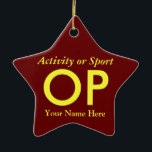 Uni oder hohe Schulabbrecherquote Keramik Ornament<br><div class="desc">Klicken Sie auf "Anpassen", um dieses Geschenk mit Ihrem eigenen Hintergrund und Schriftart-Farbschemas zu personalisieren.</div>
