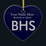 Uni oder hohe Schulabbrecherquote Keramik Ornament<br><div class="desc">Klicken Sie auf "Anpassen",  um dieses Geschenk mit Ihrem eigenen Hintergrund und Schriftart-Farbschemas zu personalisieren.</div>