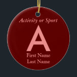 Uni oder hohe Schulabbrecherquote Keramikornament<br><div class="desc">Klicken Sie auf "Anpassen", um dieses Geschenk mit Ihrem eigenen Hintergrund und Schriftart-Farbschemas zu personalisieren.</div>