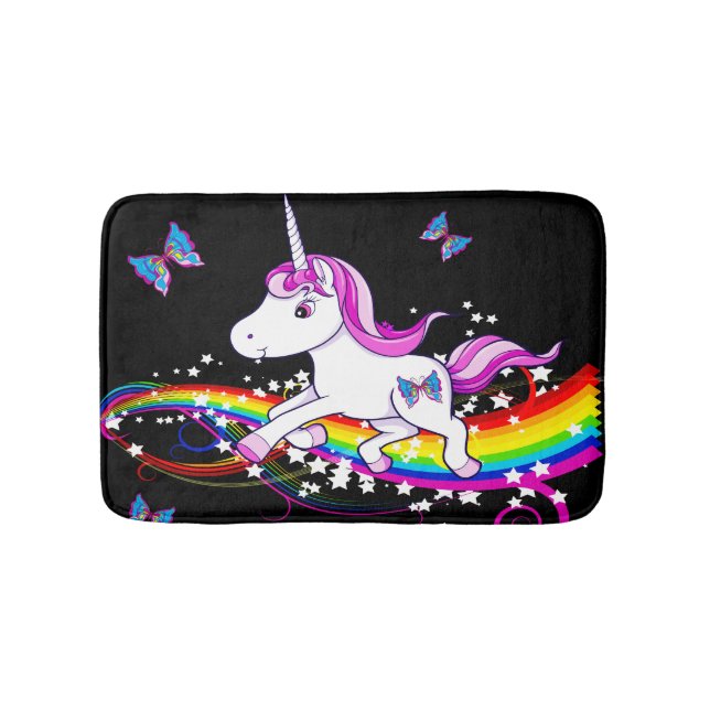 Uni Regenbogen-Bad-Matte Badematte (Vorderseite)