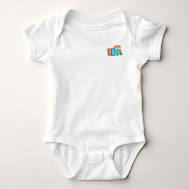 Uni-Rhino One Piece Baby Strampler (Vorderseite)