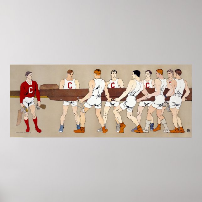 Uni Rowing Club, Edward Penfield Poster (Vorne)