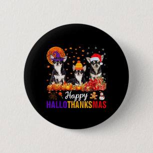 Uni-S Kids Chihuahua Hund Halloween Erntedankfest Button