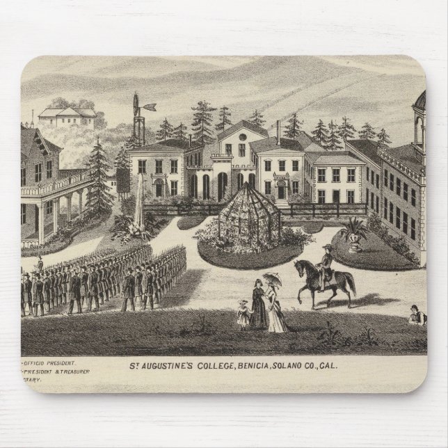 Uni, Schule, Benicia Mousepad (Vorne)