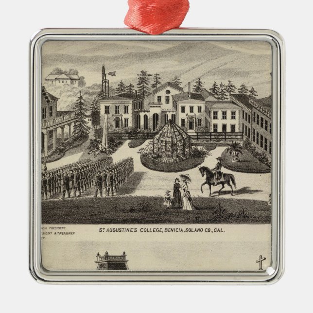 Uni, Schule, Benicia Ornament Aus Metall (Vorne)