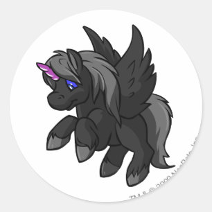 Uni Shadow Runder Aufkleber