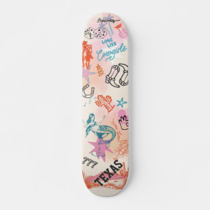 Uni Skateboard Cowgirl Dorm Room Art