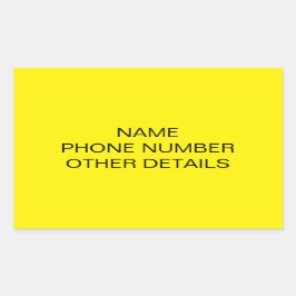 Uni-Storage-Box-Etikett bewegen Rechteckiger Aufkleber