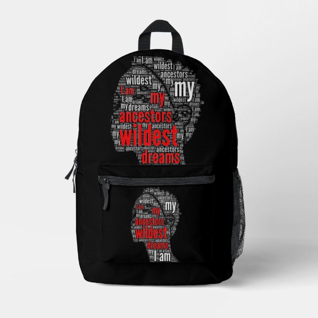 Uni Student My Ancestors Wildest Träume Bedruckter Rucksack (Vorderseite)