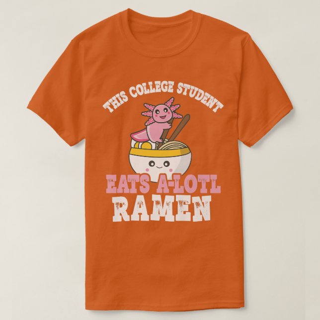 Uni Student Ramen Pub Uni Student essen A L T-Shirt (Design vorne)