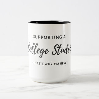 Uni-Studenten-Elternteil-Kaffee-Tassen-Geschenk Zweifarbige Tasse